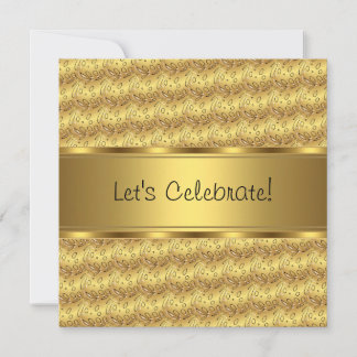 Gouden Zwarte Witte Kussens Feest Uitnodiging