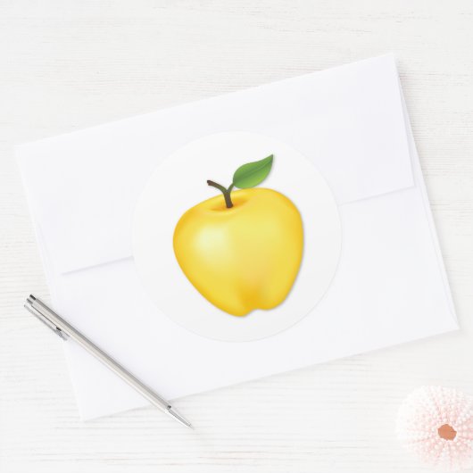 Goudend Delicious Appel Sticker (Envelop)