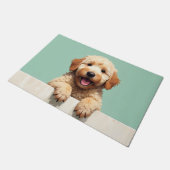 Goudendoodle Hond Deurmat Kunst (Schuin)