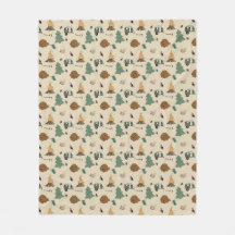Goudendoodle kampeer fleece deken | Kampvuur