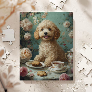 Goudendoodle Theepartij Kunst Legpuzzel
