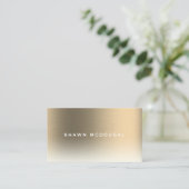 Goudfaux metallische textuur visitekaartje (Staand voorkant)