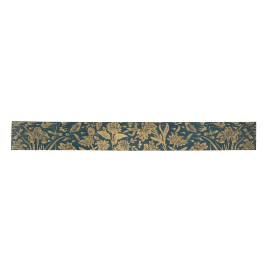  goudfloral Dragonfly donkerblauw Lint (Voorkant)