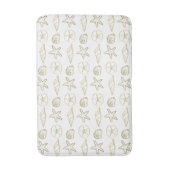 goudfluitjes, blik, zwart, wit badmat (Voorkant Verticaal)