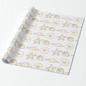 goudfluitjes, blik, zwart, wit cadeaupapier (Uitgerold)