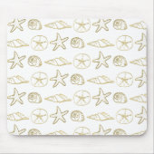 goudfluitjes, blik, zwart, wit muismat (Voorkant)