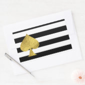 Goudfolie Ace van schoppen Stickers (Envelop)