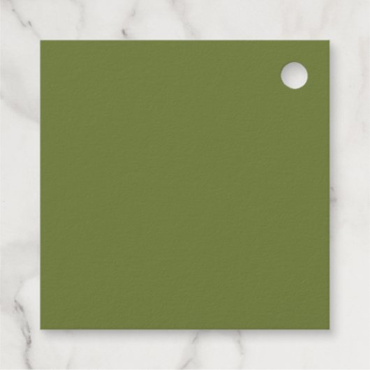 Goudfolie Bloemen Boeket Bruiloft Bedankjes Labels (Achterkant)