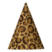 Goudfolie Cheetah Pattern Oerwoud Verjaardagsfeest Feesthoedjes (Achterkant)