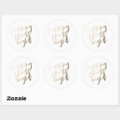 Goudfolie Making Spirits Bright Gift Label Sticker (Vel)