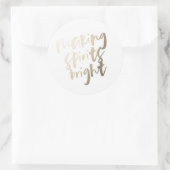 Goudfolie Making Spirits Bright Gift Label Sticker (Tas)