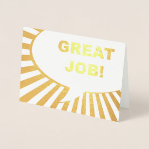 goudfolie met komische zeepbel folie kaarten