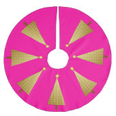 Goudfolie moderne kerstboom kerstboom rok (Voorkant)