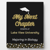 Goudfolie Script Mijn volgende hoofdstuk Afstudeer Fotoplaat (Voorkant)