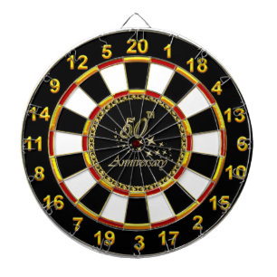Goudfolie van de 50e Jubileum Dartbord