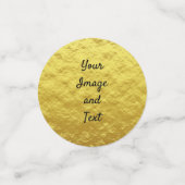 Goudfolie voor persoonlijk gebruik confetti (Kleine voorkant)