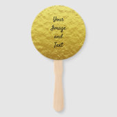 Goudfolie voor persoonlijk gebruik handwaaier (Achterkant)