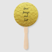 Goudfolie voor persoonlijk gebruik handwaaier (Voorkant)