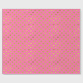 Goudfolieharten / Roze Cadeaupapier (Vlak)