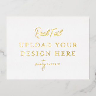 Goudfolielandschap Briefkaart