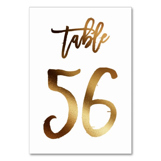 Goudfoliezaknummer | Tabel 56 Kaart (Voorkant)