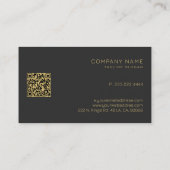 Goudfotografie logo aangepaste moderne typografie visitekaartje (Achterkant)