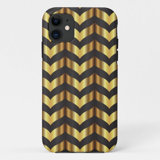 goudgatsby chevron Case-Mate iPhone case (Achterkant)