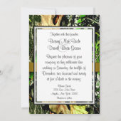 Goudgecentreerde jachtwedstrijduitingen kaart (Achterkant)