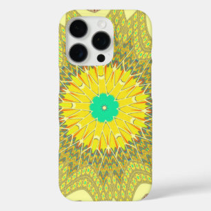 Goudgeel Afrikaans etnisch tribaal patroon Kunst iPhone 16 Pro Hoesje