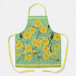 Goudgeel banksia bloesem All-Over Print Schort