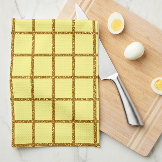 Goudgeel Theedoek (Quarter Fold)