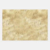 Goudgeel Wit Ombre Zebra Inpakpapier Vel (Voorkant 2)