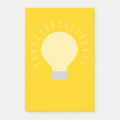 Goudgele gloeilamp post-it® notes (Voorkant)