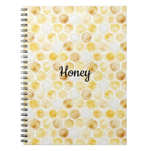 Goudgele honingraat notitieboek (Voorkant)