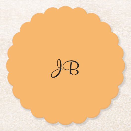 Goudgele vaste SJABLOON Kartonnen Onderzetters (Voorkant)