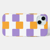 Goudgele vierkanten Case-Mate iPhone case (Achterkant (horizontaal))