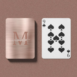 Goudgeprogrammeerde Luxekaarten voor geborsteld Ro Pokerkaarten