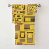 Goudgestreepte rechthoeken bad handdoek (Insitu)