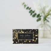 Goudglitter en lichte visitekaartjes (Staand voorkant)