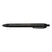 Goudglitter en sparkles zwarte inkt pen (Bodem)