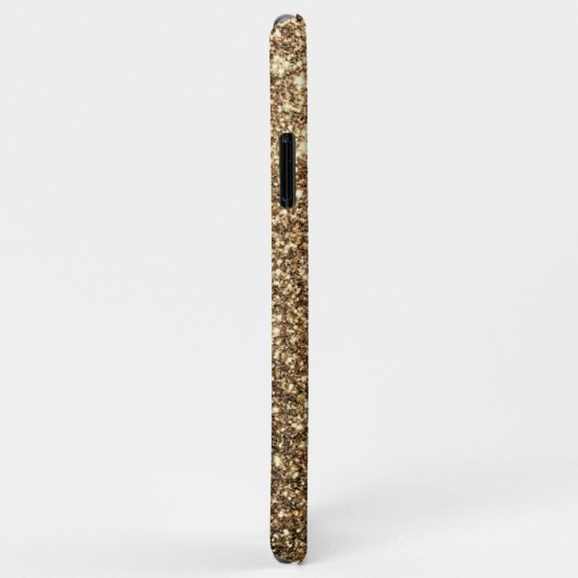 Goudglitter, glanzend en mousserend Case-Mate iPhone case (Achterkant/rechts)