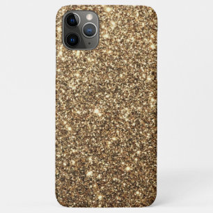 Goudglitter, glanzend en mousserend iPhone 11 pro max hoesje