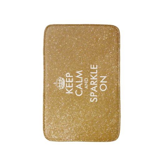 Goudglitter houdt kalm en steekt uit op badmat (Voorkant Verticaal)