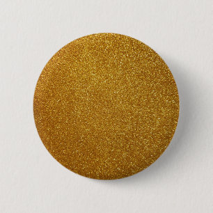 Goudglitter Ronde Button 5,7 Cm