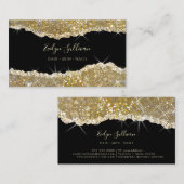 Goudglitter visitekaartje (Voorkant / Achterkant)