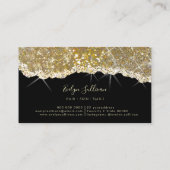 Goudglitter visitekaartje (Achterkant)