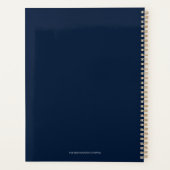 Goudglitterbootanker en mariene bloemen planner (Achterkant)