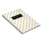 Goudglitterharten Notitieboek (Rechterzijde)
