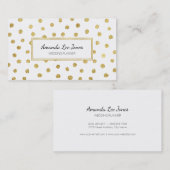 Goudglitterstippen Visitekaartje (Voorkant / Achterkant)