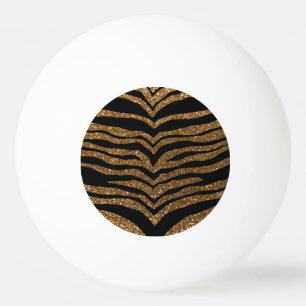 Goudglittertijgerstrepen Pingpongballen